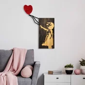Aberto Design Zidna dekoracija Banksy - 15-1, 60x83 cm, Crna