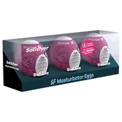 Satisfyer Masturbator Egg Set Bubble 3 pack