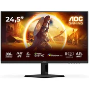 Monitor AOC 24.5 25G4SRE, Fast IPS, gaming, Adaptive-Sync 300Hz (310Hz OC), 0.3ms, HDR400, 2xHDMI, DP, Full HD 25G4SRE