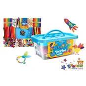 Ustvarjalni set, ustvarjen v plastični škatli 26x12cm