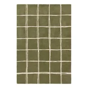 Zelena ročno tkana volnena preproga 120x170 cm – Asiatic Carpets