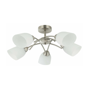 Plafonski luster DONNA 5xE27/60W/230V nikl