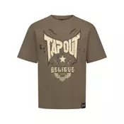 Tapout Majica Doylen pijesak / zeleno smeđa / crna