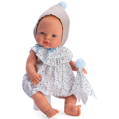 Lutka Asi - Beba Alex, s bodijem u boji i šeširom s pomponom, 36 cm