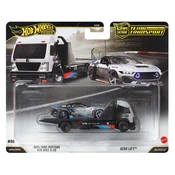 Hot Wheels: Aero Lift prevoznik avtomobilov in 2024 Ford Mustang RTR SPEC 5-FD avtomobilček v merilu 1:64 - Mattel