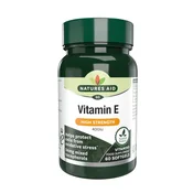 Natures Aid Vitamin E 400iu naravnega vira, 60 kapsul