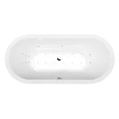 POLYSAN VIVA O Luksuzna Hidromasažna Kad 175x80, Hydro-Air Sistem, Kromirana