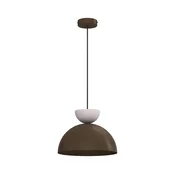 Luster na sajli NEVIS 1x E27/15W/230V, precnik 29 cm, smeda