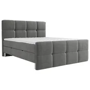 Esposa POSTELJA Z VZMETNICO 160 cm x 200 cm , tekstil siva