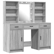 vidaXL vidaXL Set 3-delne toaletne mizice Siva Sonoma inženirski les, (22094567)