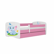 Furnitura OTROŠKA POSTELJA DREAMY SLONČEK (več barv IN DIMENZIJ)-Modra-80x160