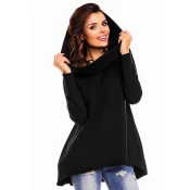 Awama Ženska majica s kapuco Feniree A129 črna L/XL