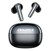 AWEI T92 ANC PRO Bluetooth slušalice, STEREO v5.4, s mikrofonom + futrola za punjenje, CRNA
