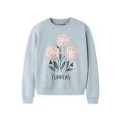 NAME IT Sweater majica NKFVASACHA svijetloplava / zelena