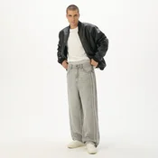 Cropp - Super baggy farmerke - light grey
