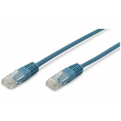CAT 5e U-UTP patch cord, Cu, PVC AWG 26/7, length 5 m, color blue