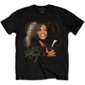 Whitney Houston Vintage Mic Photo Black M Majica