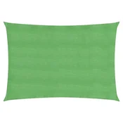 shumee vidaXL Senčno jadro, 160 g/m2, svetlo zeleno, 3 x 5 m, HDPE