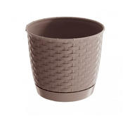 Lonček s skledo UH o250mm RATAN mocha višina 219mm