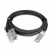 PLANET CB-QSFP4X10G-3M opticki kabel QSFP+ 4x SFP+ Crno