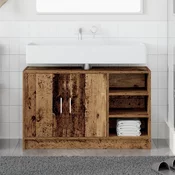 vidaXL Omarica za umivalnik  Stari les 90x29x55 cm Inženirski les