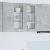 Viseci ormaric Betonski sivi 80 x 31 x 80 cm Konstruirano drvo