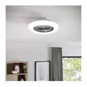 Eglo 35144-LED stropni ventilator SAYULITA 3xLED/12,6W/230V, premer 55 cm, siva + daljinski upravljalnik