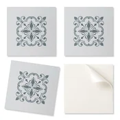 shumee Vinilne stenske ploščice z grafiko za hodnik, rastlinski vzorec z ornamenti, 20x20x20 cm