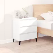 Vidaxl vidaXL Predalnik, bel, 60x35x70 cm, material na osnovi lesa