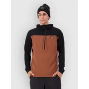 Mons Royale Offgrid Merino 1/2 Half-Zip Fleece Sweater black