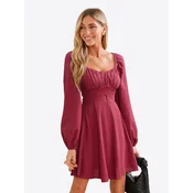 Cupshe Obleka Red Velvet rdeča