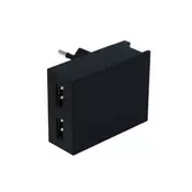 SWISSTEN 22048000 Smart IC, CE 2x USB, 3 A adapter za v vtičnico, črn