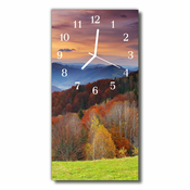 tulup.si Steklena navpična ura Poglej barva gorsko pokrajino 30x60 cm