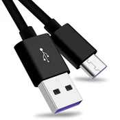 PremiumCord Kabel USB 3.1 C/M - USB 2.0 A/M, izjemno hitro polnjenje 5A, črn, 1 m