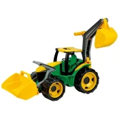 Traktor sa rovokopacem zeleno-žuti LENA TOYS