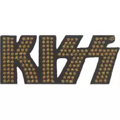 Kiss Gold Studded Logo Zakrpa za šivanje 40 x 95 mm