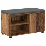 Vidaxl Haldna klop Star les 80 x 38 x 46 cm Oblikovan Les in Tkanina
