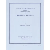 PLANEL:SUITE ROMANTIQUE/CHANSON TRISTE 3 ALTO SAXOPHONE ET PIANO