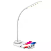 Led lamp with wireless charger