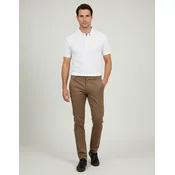 Elit Muške pantalone od kepera Premium Slim Fit, Smede