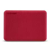 Zunanji trdi disk Toshiba Canvio Advance 2,5 2TB USB 3.0, rdeč