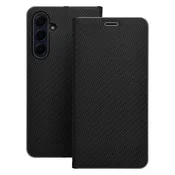 OEM LUNA Book Carbon torbica za SAMSUNG A36 5G, črna
