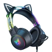 Onikuma X15 PRO Gaming slušalke z mačjimi ušesičrne