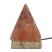 USB piramidna solna svetilka – bela svetloba, 9 cm - Himalayan Salt - Home warming - Božič