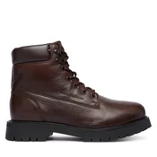Usnjeni piščančki Tommy Hilfiger FLEX TH OUTDOOR RS LTH BOOT