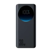 Joyroom Powerbank z svetilko 30 W 20000 mAh + kabel USB-A – USB-C 25 cm črn