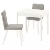 TONSTAD / TONSTAD Sto i 2 stolice, prljavobela/Viarp bež/braon prljavobela, 80/120x70 cm