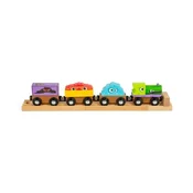 Bigjigs Rail Leseni vlakci pošasti
