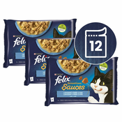Vrečke FELIX Sensations trska, sardine 12x85 g