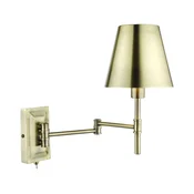 Där Lighting KEN0775 - Fleksibilna zidna lampa KENSINGTON 1xE14/25W/230V mesing